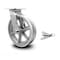 Service Caster 8 Inch V Groove Semi Steel Swivel Caster with Roller Bearing and Swivel Lock SCC SCC-30CS820-VGR-BSL - alternate 1